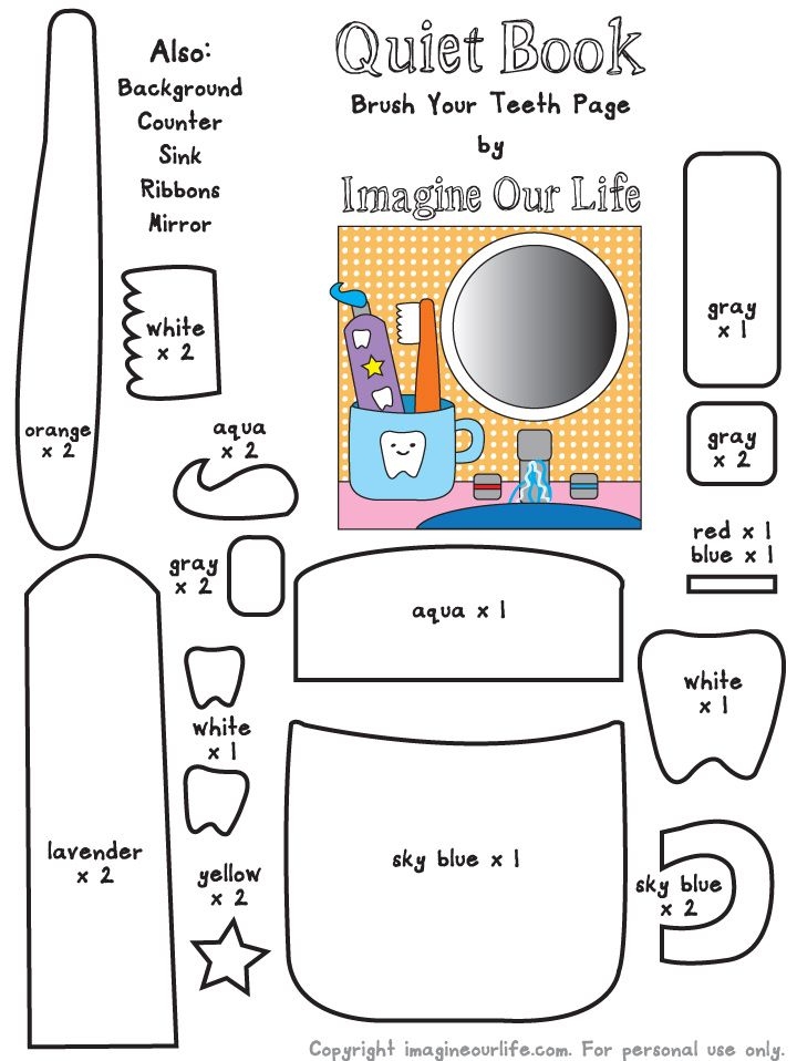 Pdf Free Printable Quiet Book Templates Printable Templates