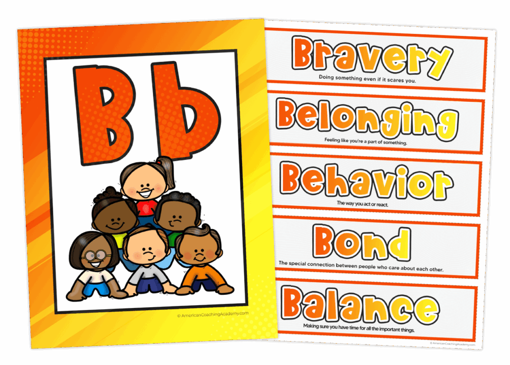 PE Alphabet Word Wall American Coaching Academy