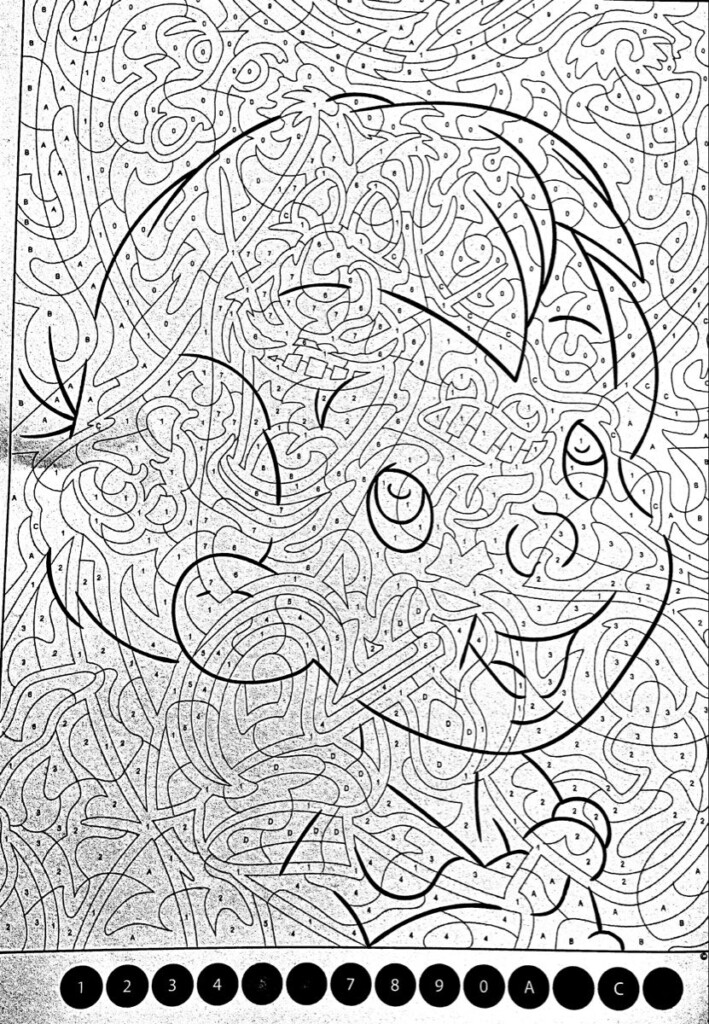 Pin En Disney Color By Number 6