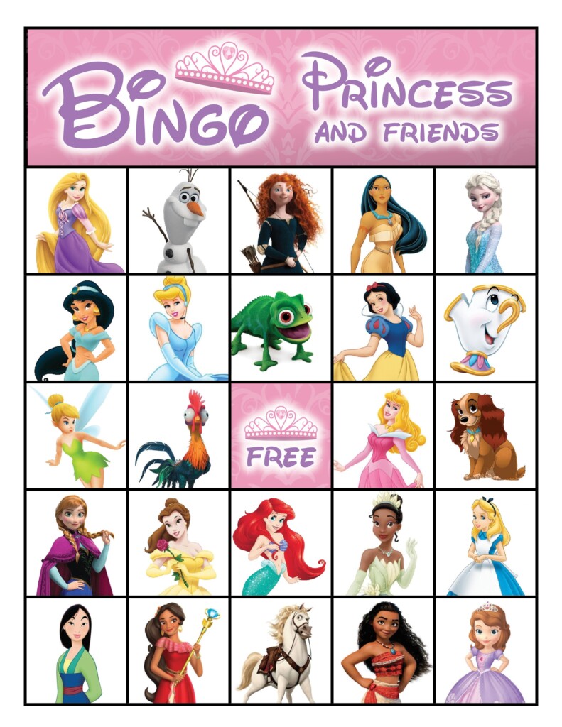 Princess Bingo Free Printables In 2020 Princess Bingo Vrogue co