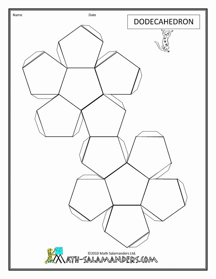 Printable 12 Sided Dice Template Printable Templates