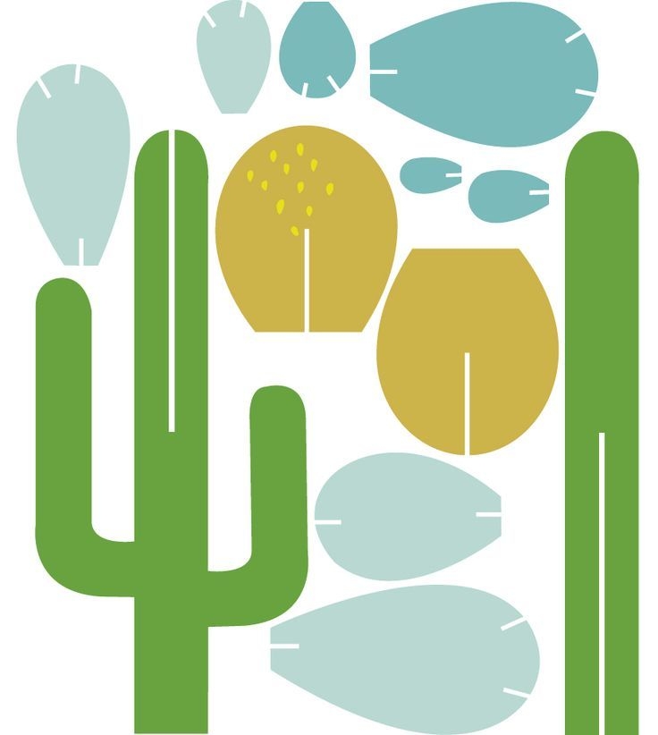 Printable 3d Paper Cactus Template Printable Templates