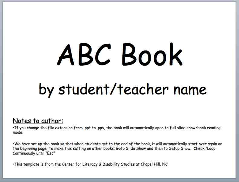 Printable Abc Book Template Printable Online