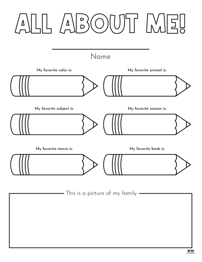 Printable All About Me Coloring Pages Worksheets Free Vrogue co