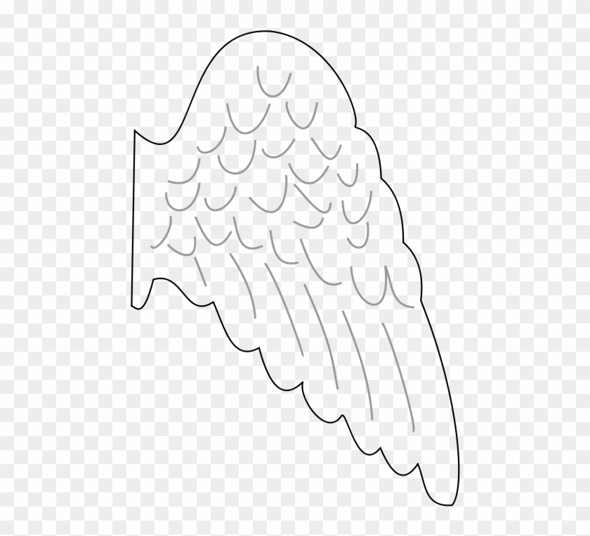Printable Angel Wings Template Coloring Page Diy Angel Wings Angel 