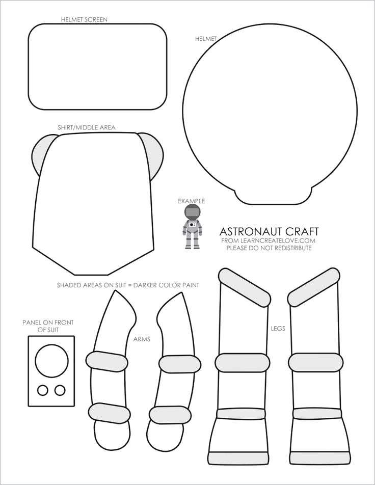 Printable Astronaut Cut Out Template Printable Templates