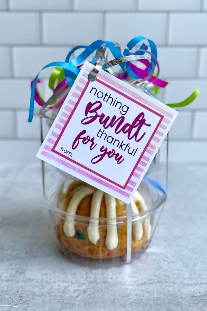 Printable Bundt Cake Gift Tags For Teachers Neighbors And More 