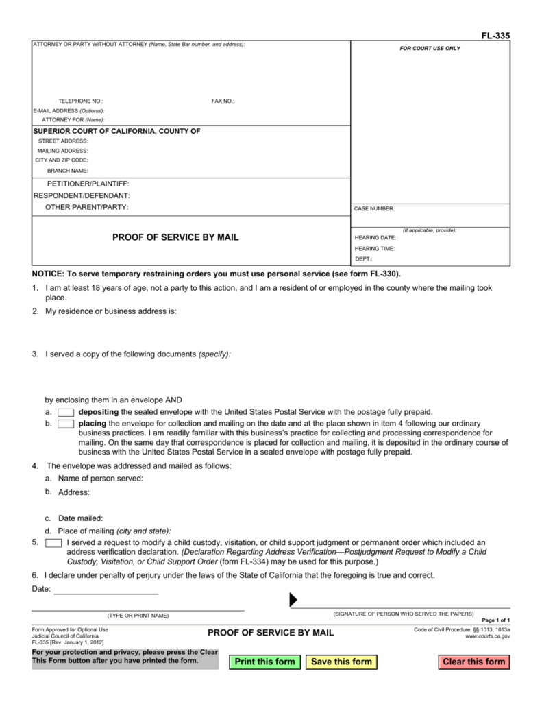 Printable California Divorce Papers Printable World Holiday