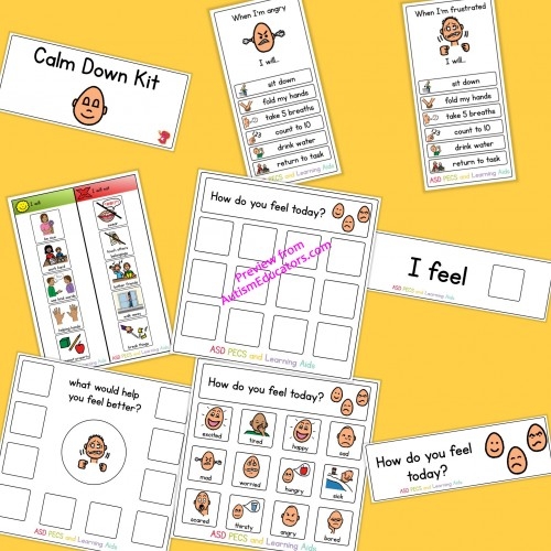 Printable Calm Down Cards Free Boardmaker Symbols To Print Masterdsae