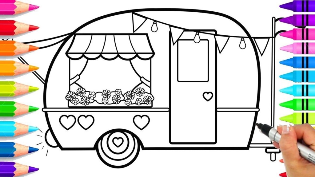 Printable Camper Coloring Pages Details Coloring Page Guide