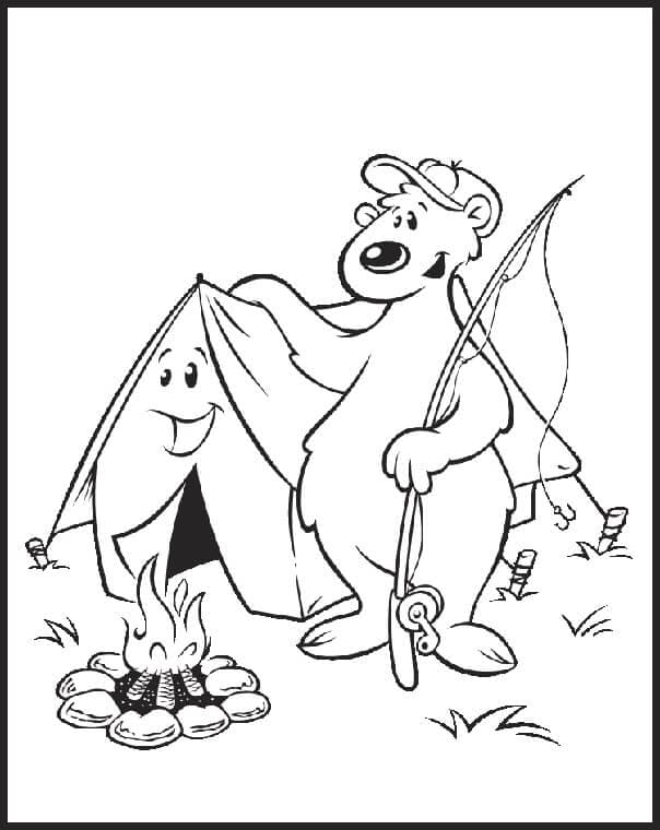 Printable Camping Coloring Pages Coloring Pages