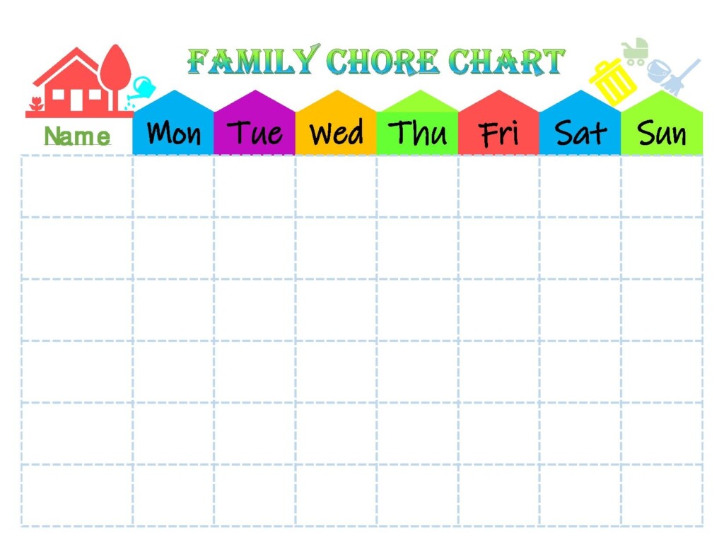 Printable Chore Chart Chore Chart Family Chore Charts Images