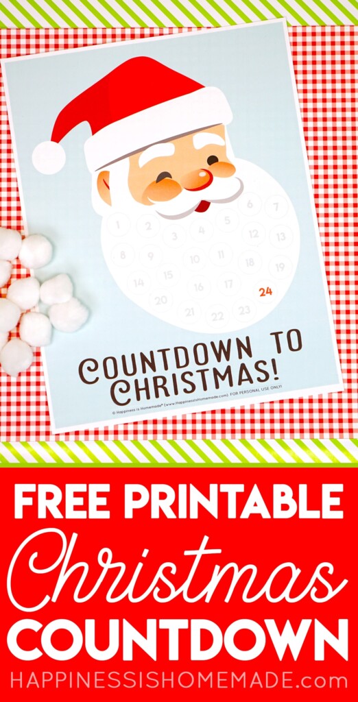 Printable Christmas Countdown 2024 Christmas Holiday 2024