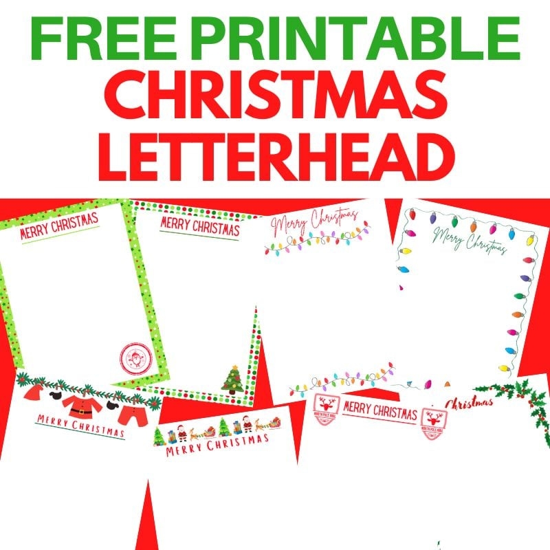 Printable Christmas Letterhead Free Printable Free Templates