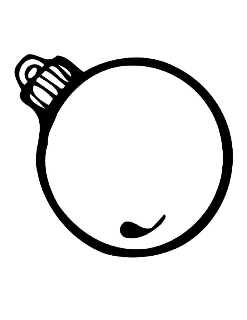 Printable Christmas Light Bulbs