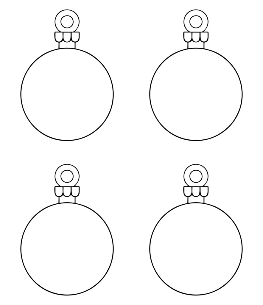 Printable Christmas Ornament Template Printable Free Templates