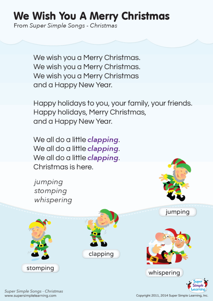 Printable Christmas Song Lyrics FREE Printable A Z