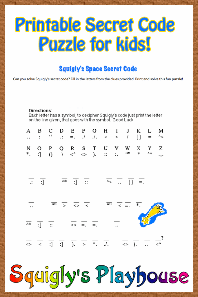 Printable Codeword Puzzle Printable Crossword Puzzles