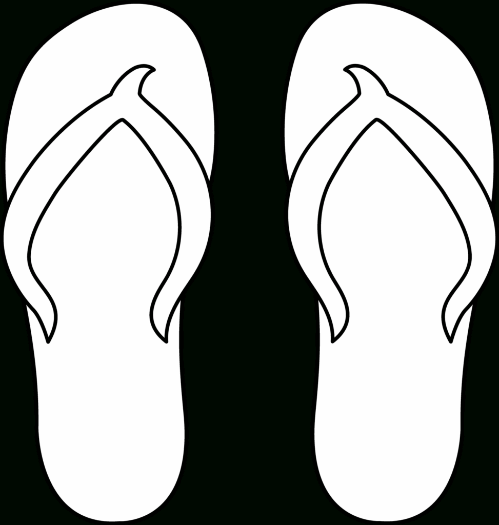 Printable Coloring Pages Flip Flops Coloring Home Free Printable 