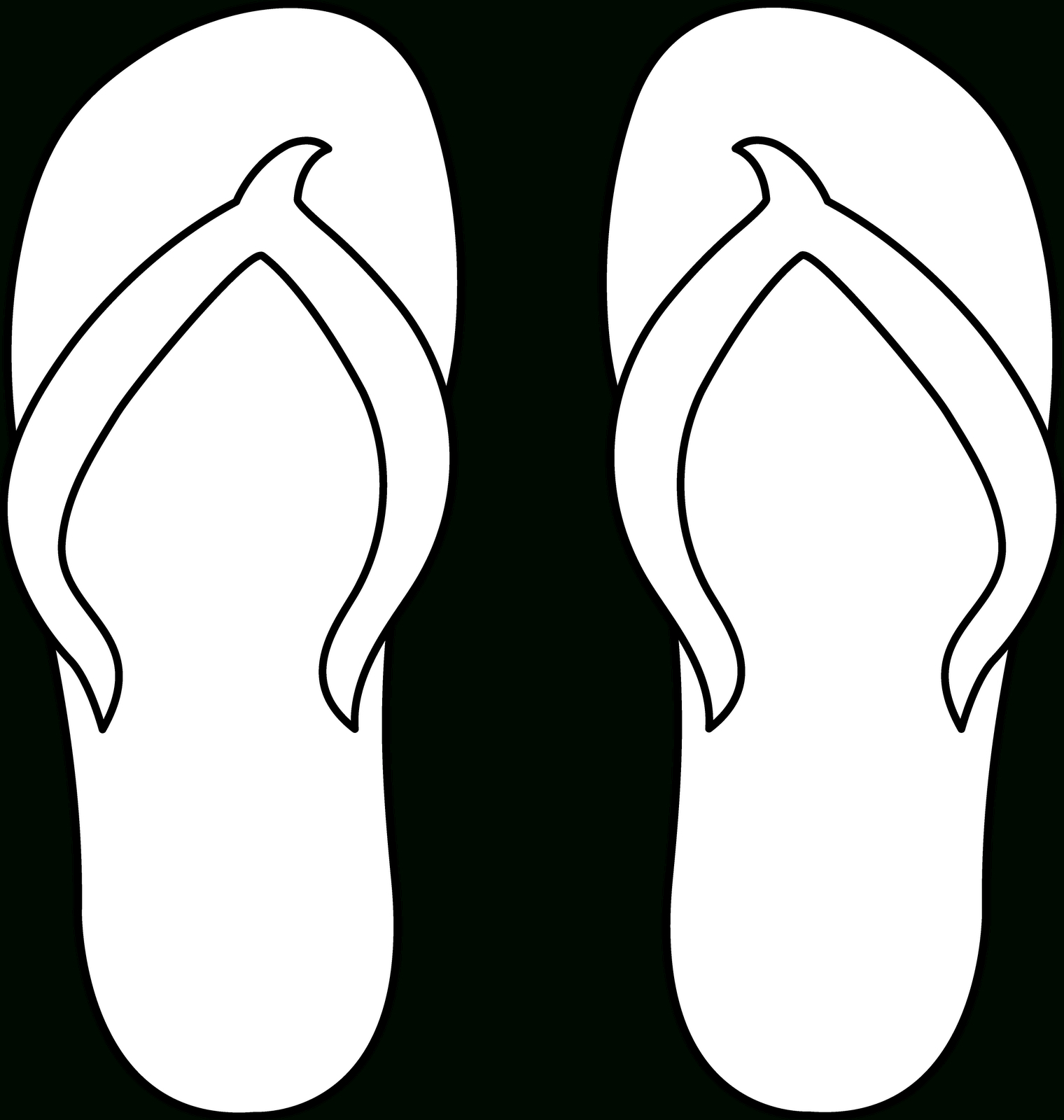 Printable Coloring Pages Flip Flops Coloring Home Free Printable
