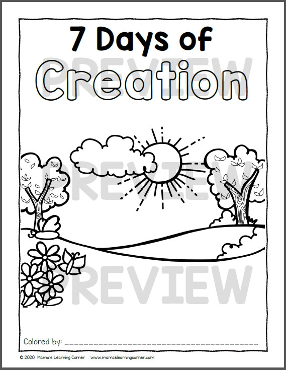 Printable Creation Worksheets