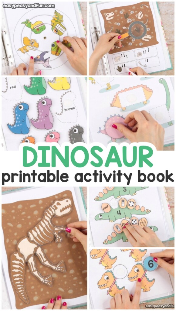 Printable Dinosaur Quiet Book Easy Peasy And Fun