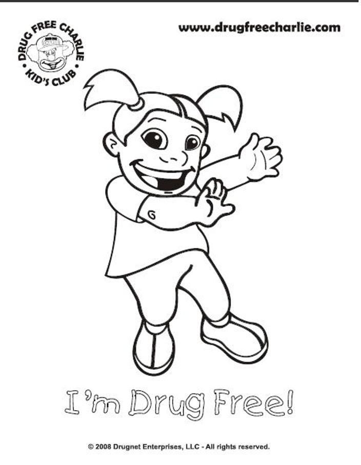 Printable Drug Free Coloring Pages Coloring Home