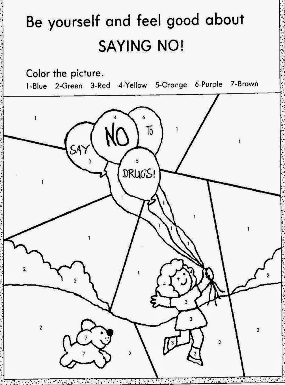 Printable Drug Free Coloring Pages Coloring Home