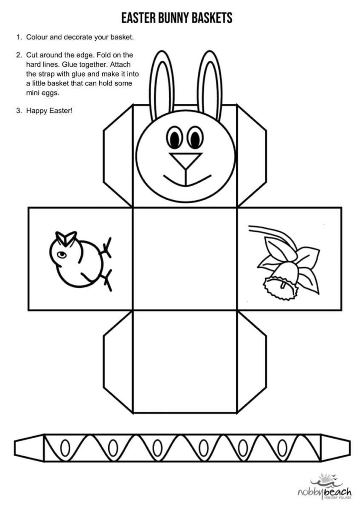 Printable Easter Basket Template Free Printable