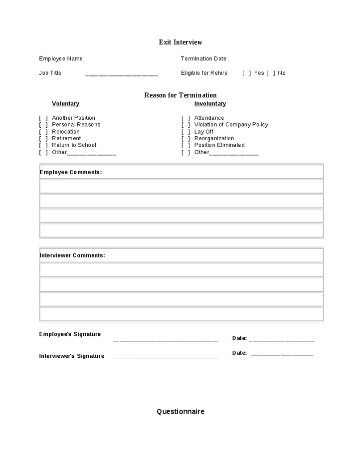 Printable Employee Termination Form Pdf Printable Forms Free Online