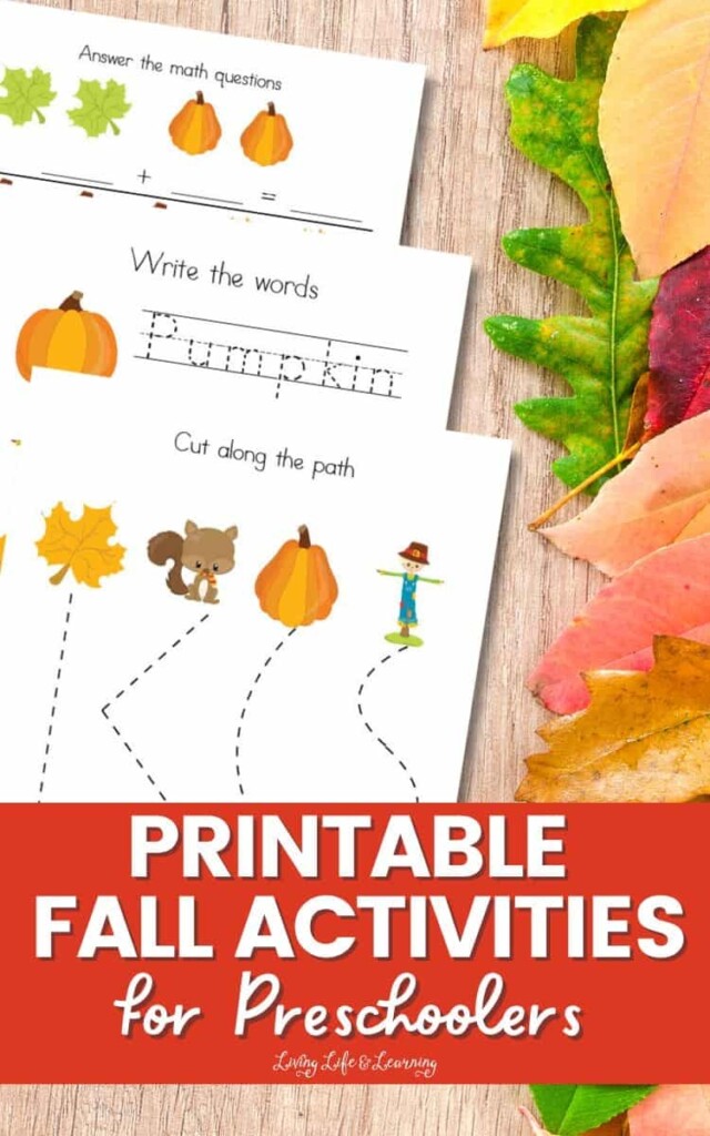 Printable Fall Activities For Preschoolers