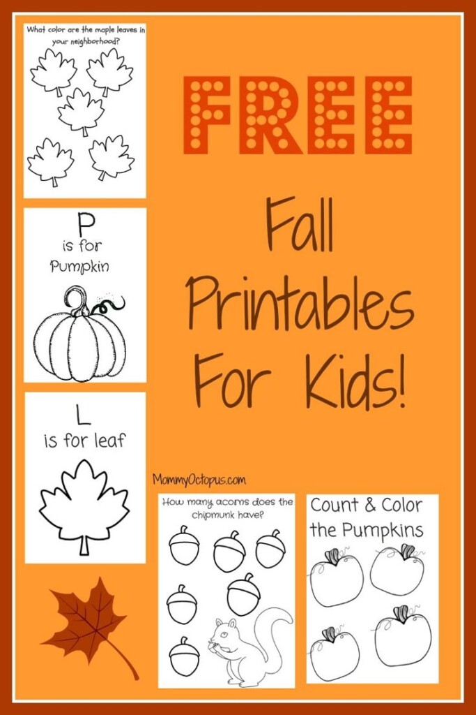 Printable Fall Activities For Preschoolers Printable Calendars AT A 
