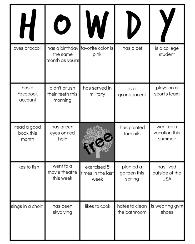 Printable Family Reunion Games