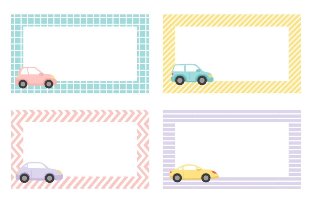 Printable Free Car Rider Tags Template Free Printable