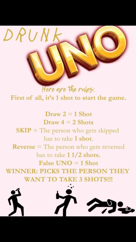 Printable Free Printable Drunk Uno Rules Pdf Printable Word Searches