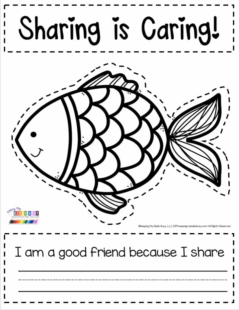 Printable Friendship Worksheets For Kindergarten