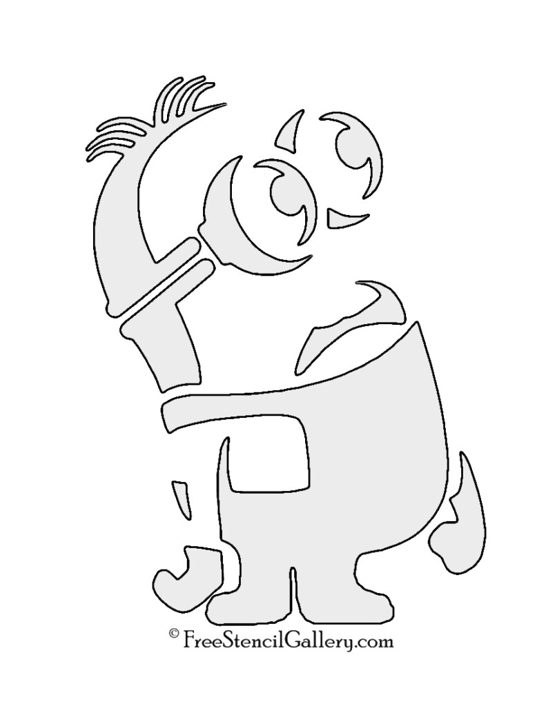 Printable Minion Pumpkin Stencil