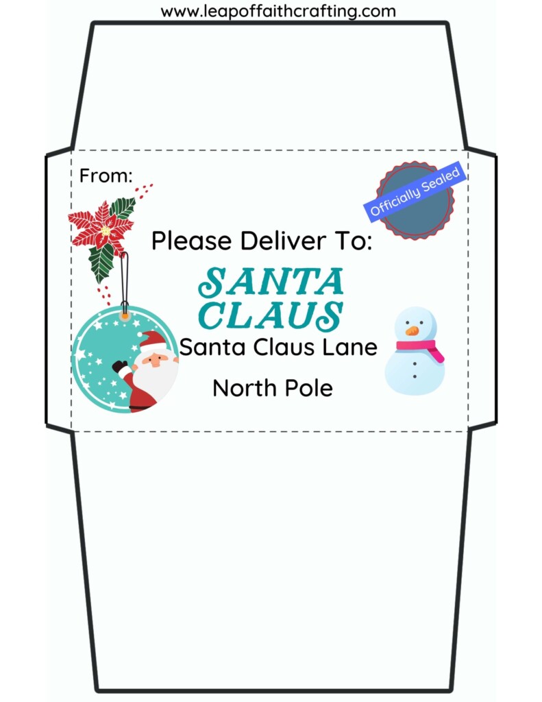 Printable Santa Envelope