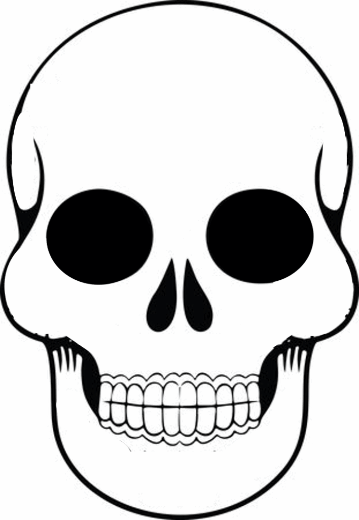 Printable Skull Template Printable Calendars AT A GLANCE