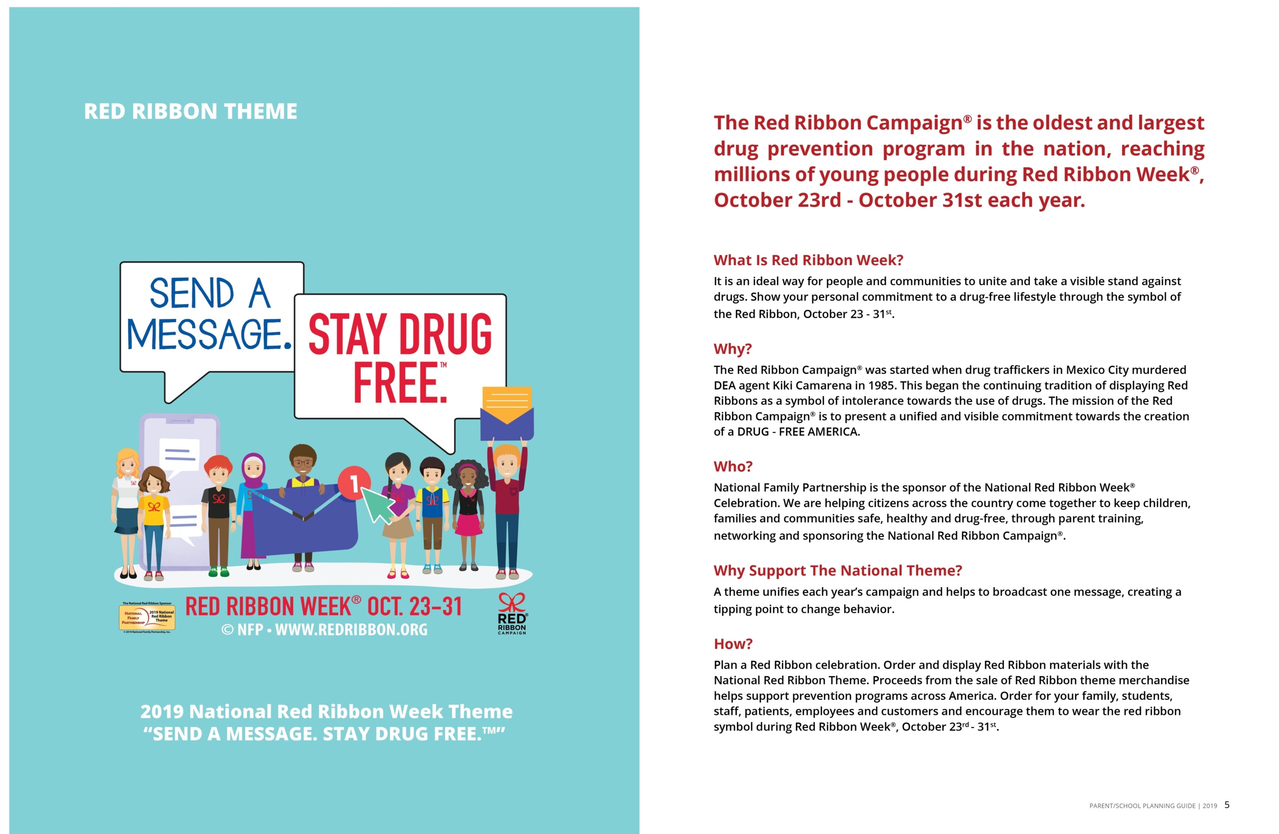 Red Ribbon Campaign Downloads Free Printable Drug Free Pledge Cards
