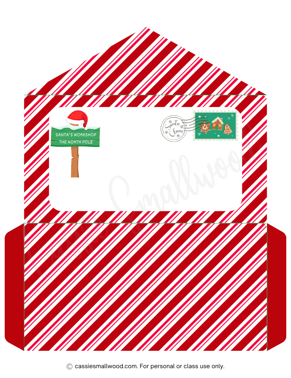 Santa Envelope Cassie Smallwood
