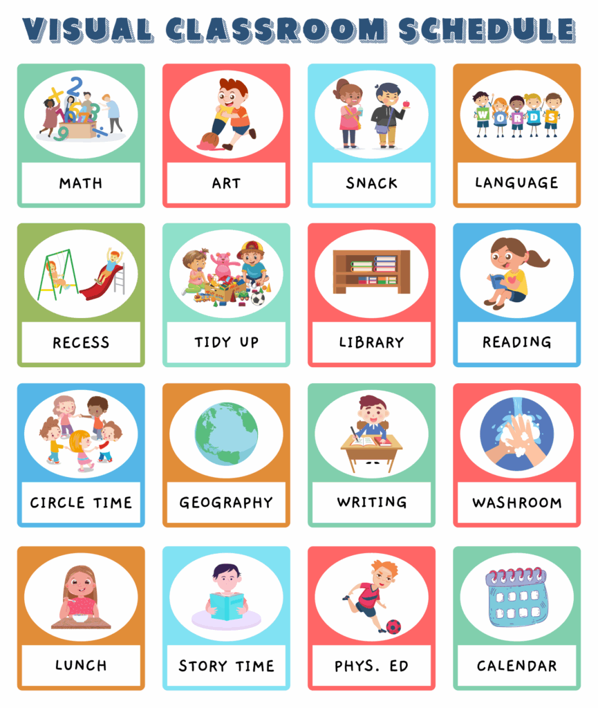 Schedule Cards Free Classroom Prep Classroom Schedule Vrogue co