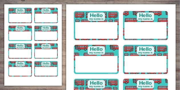School Bus Name Tags Printable Order Discounted Deborahsilvermusic