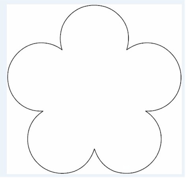 Simple Flower Stencils Printable ClipArt Best