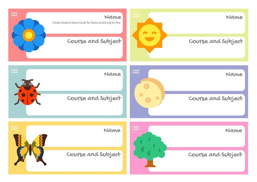 Student Name Tags Printable Printable Name Tag Sheets