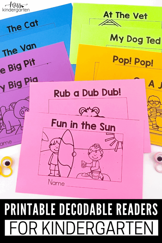 Tips For Using Printable Decodable Readers In Kindergarten Miss 