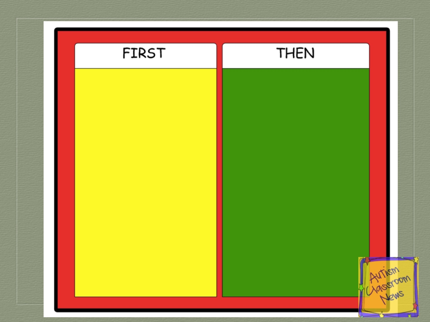 Visual Schedule Series First Then Schedules Freebie Printable Schedule