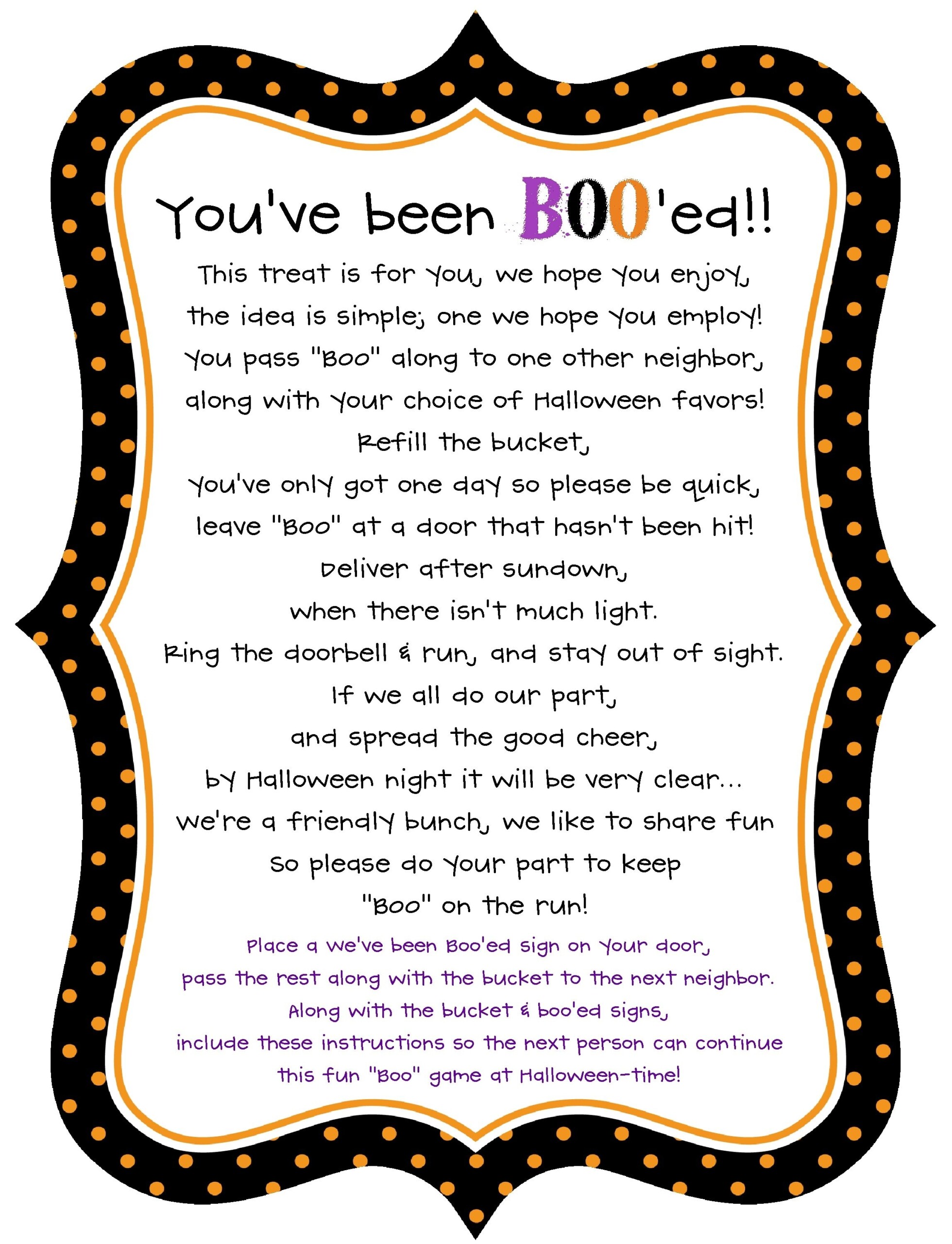 You 39 ve Been Boo 39 ed Poem I Made To Go With The BOO Gift You 39 ve Been